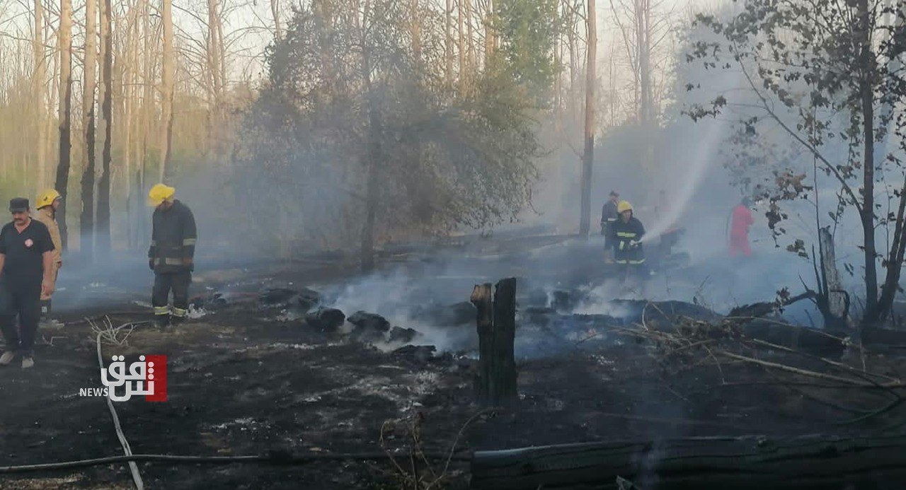 Massive fire destroys more than eight dunums of orchards in Diyala 