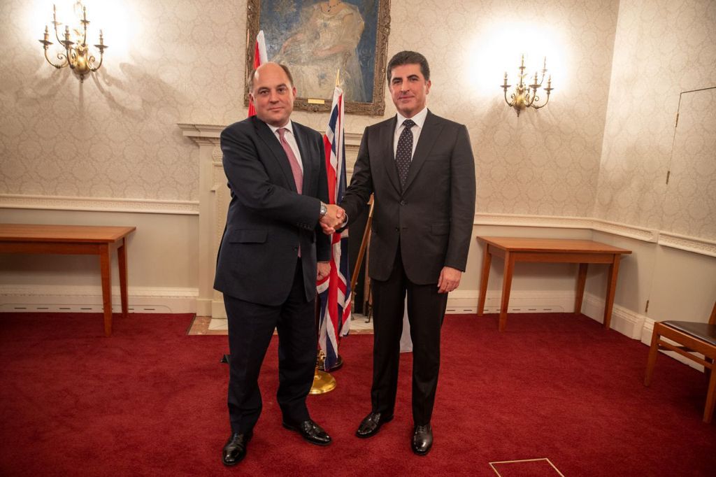 رئيس إقليم كوردستان ووزير الدفاع البريطاني: داعش لا يزال خطراً حقيقياً على العراق والمنطقة والعالم