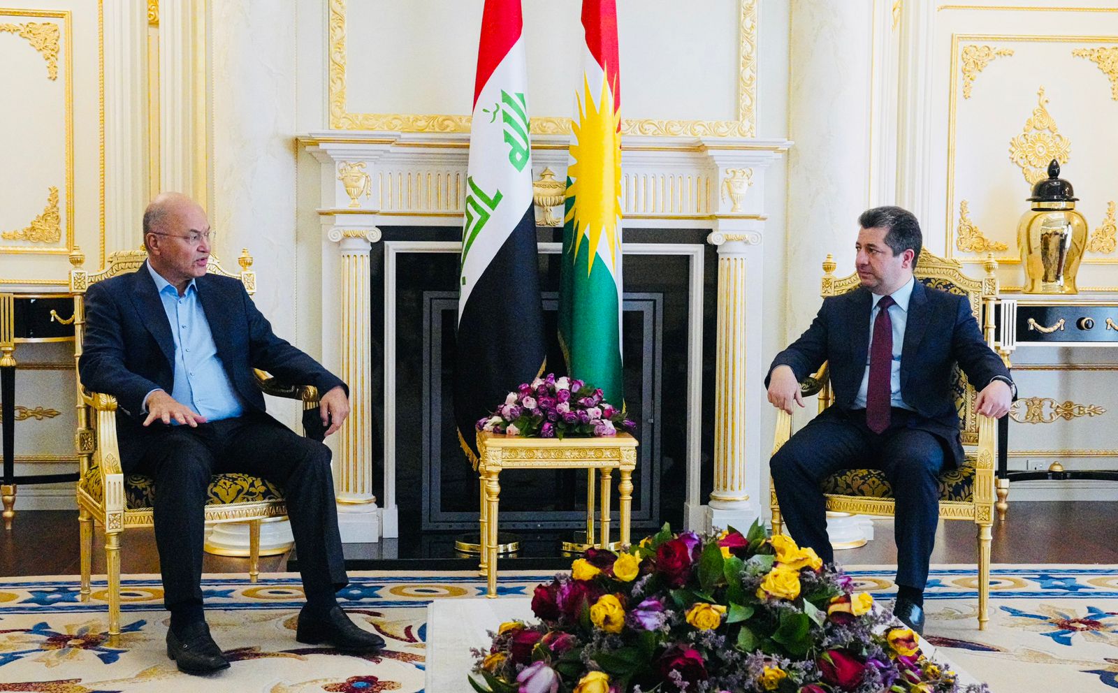PM Barzani meets President Salih