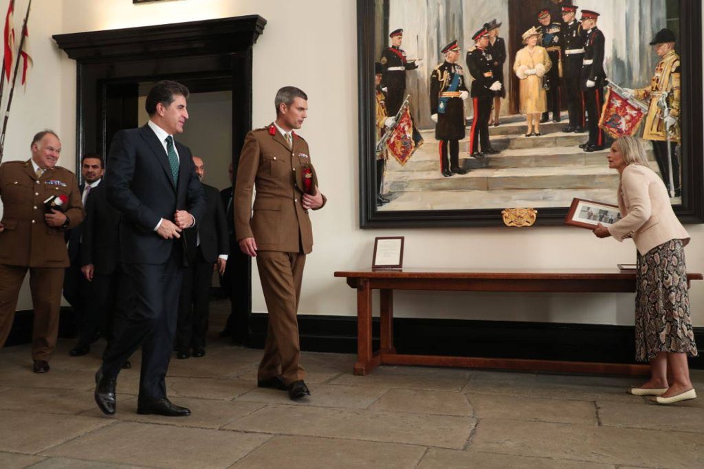 Kurdistans President visits the Royal Military Academy Sandhurst