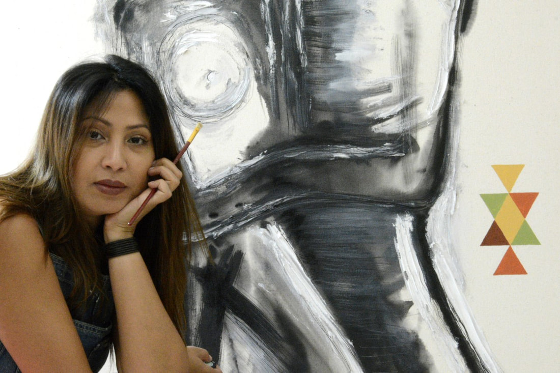  لاجئة حولت معاناتها العراقية الى أعمال فنية وألهمت أمريكيين 