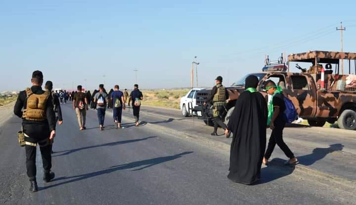 Diyala  security officers recruited to secure the Arbaeen pilgrimage on the route to Baghdad