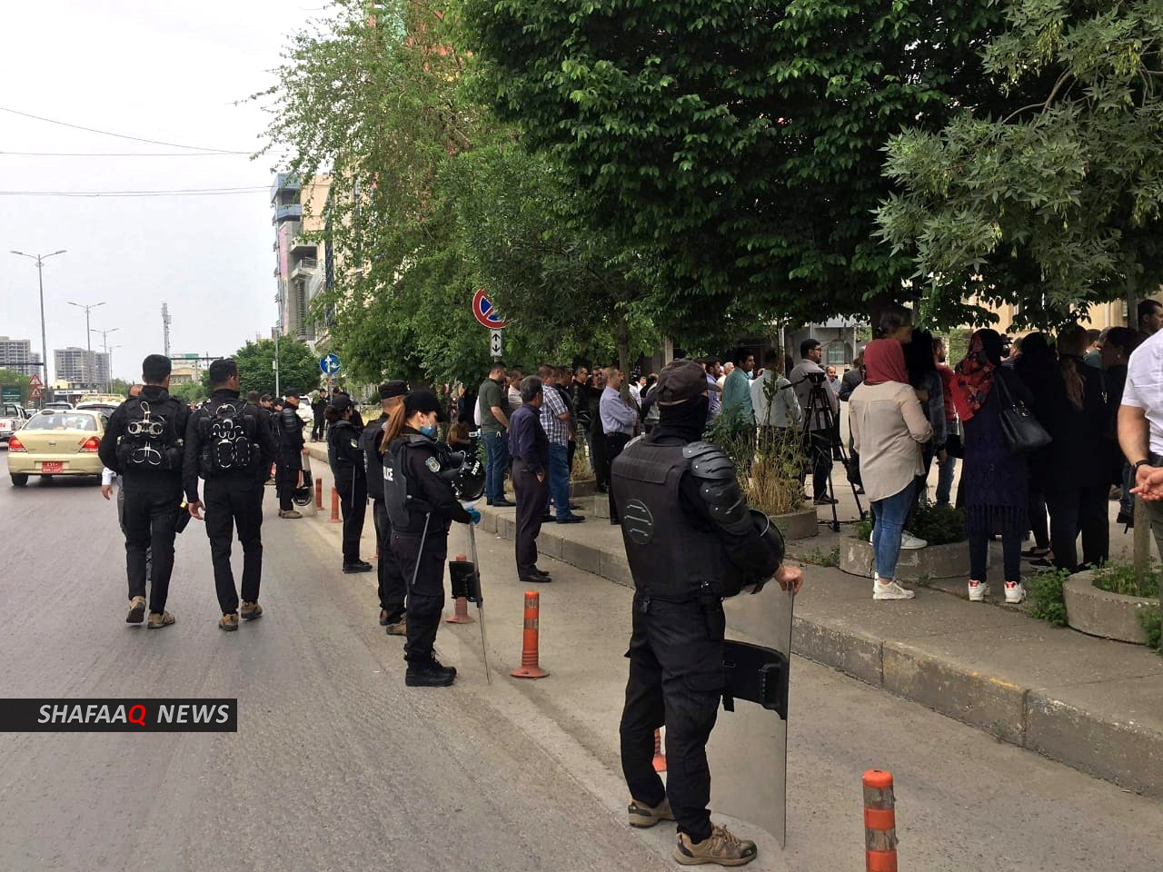 تظاهرات احتجاجية كبيرة لأساتذة الجامعات في السليمانية