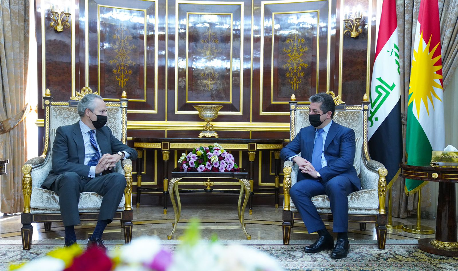 PM Barzani hosts the Spanish ambassador to Iraq