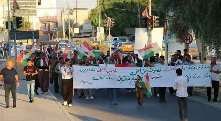 Marches in Khanaqin ahead of the October 10 elections