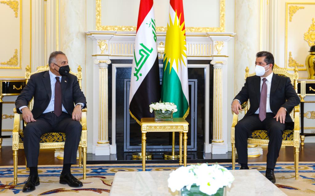 PM Masrour Barzani discusses the situation in Kirkuk with al-Kadhimi 