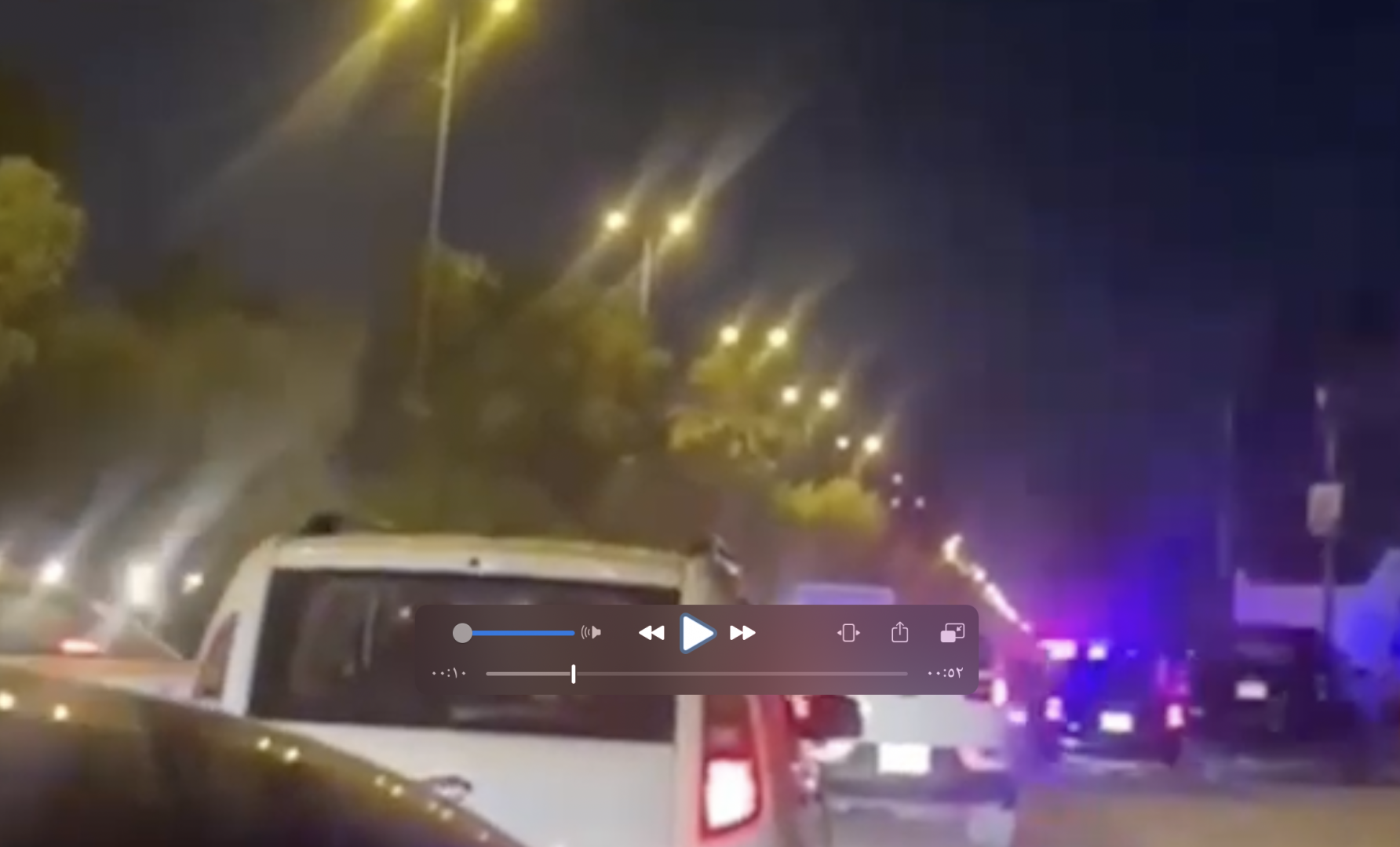 فيديو.. إطلاق نار وقطع طريق قرب كلية الفارابي في بغداد