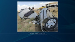 صور .. حادث سير مروع يودي بحياة 8 أشخاص جنوب الموصل