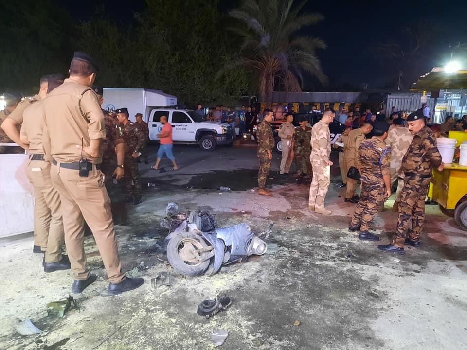 بغداد.. إصابة شخصين في انفجار اسطوانة غاز (فيديو)