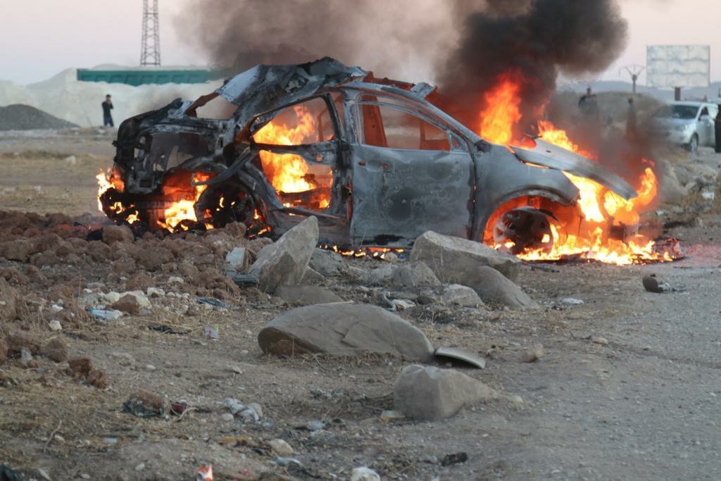 Three killed in a UAV attack in Kobani, northeast Syria 