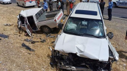 إصابة عناصر من قوات البيشمركة بحادث سير في إقليم كوردستان
