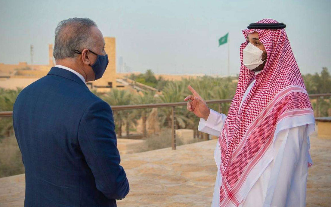 Al-Kadhimi receives a phone call from the Crown Prince of Saudi Arabia