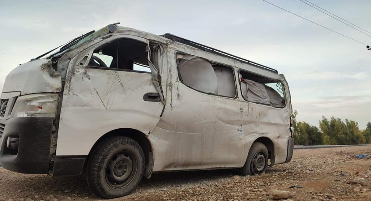 مصرع واصابة 11 شخصاً بحادث سير مروع جنوبي العراق