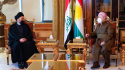 Kurdish leader Masoud Barzani meets with the Iraqi President and the leader of the National State Forces Alliance