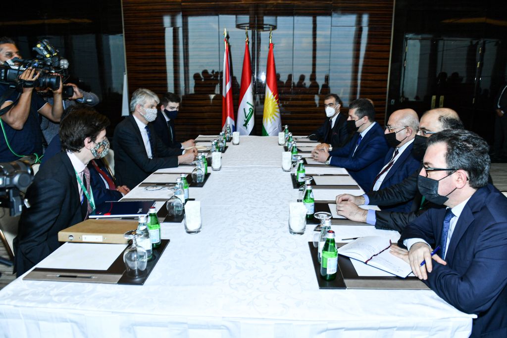 Kurdistan's PM meets in Bahrain with the UK National Security Adviser 