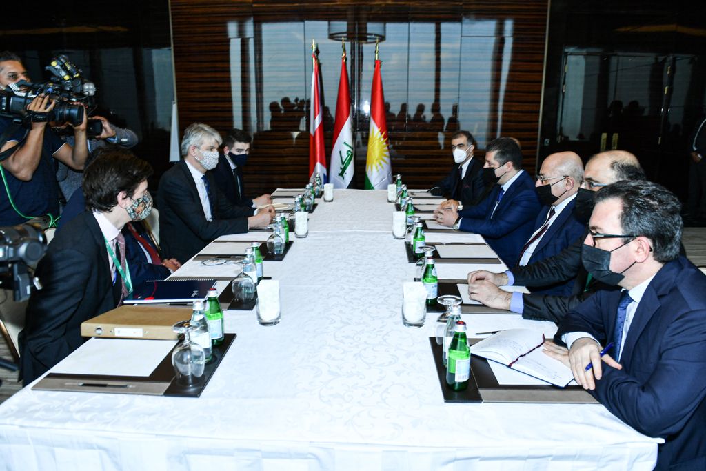 Kurdistan's PM meets in Bahrain with the UK National Security Adviser 