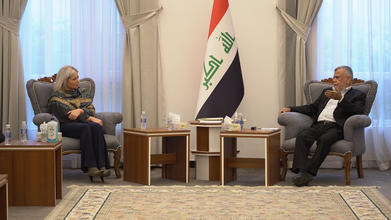 Al-Ameri receives the UN Special Envoy for Iraq