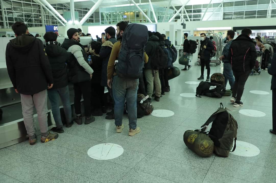 1,872 Kurdish migrants return from Belarus to the region