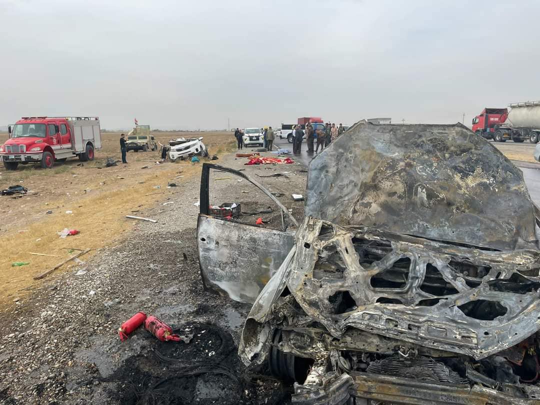 مصرع شابين وإصابة 10 أشخاص بينهم طفلان بحوادث جنوبي العراق