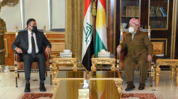 Leader Barzani receives Khamis al-Khanjar in Erbil today