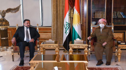 In conjunction with al-Halboosi's visit to Erbil, Masoud Barzani receives Khamis al-Khanjar 