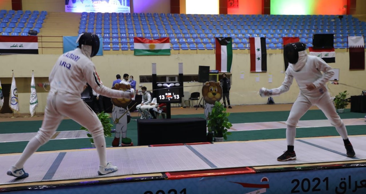 العراق يحقق ذهبيته الاولى في بطولة العرب بالمبارزة