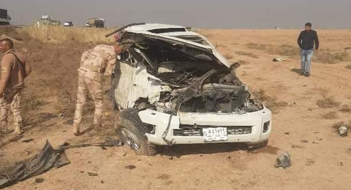 ضابطان يلقيان حتفهما على "طريق الموت" بين بغداد وكركوك .. صور