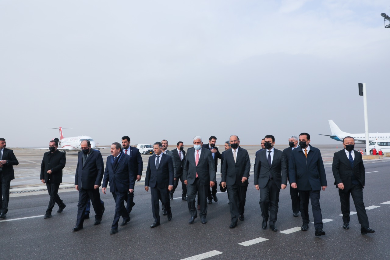 A delegation of the Shiite Coordination Framework arrives in Erbil