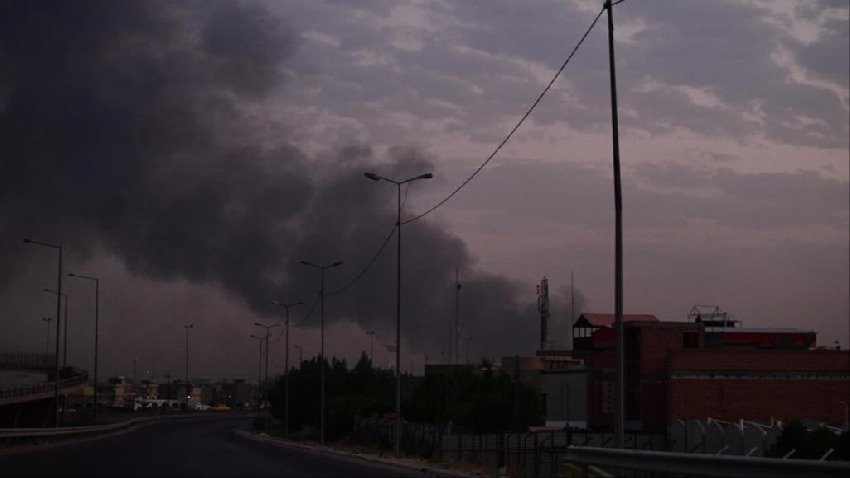 Fire erupted inside a military base in Southern Baghdad 