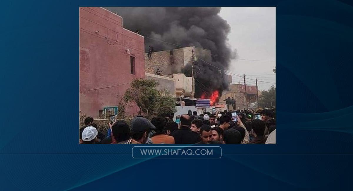عشيرة الطفلة "حوراء" تحرق منزل المغتصب في بغداد
