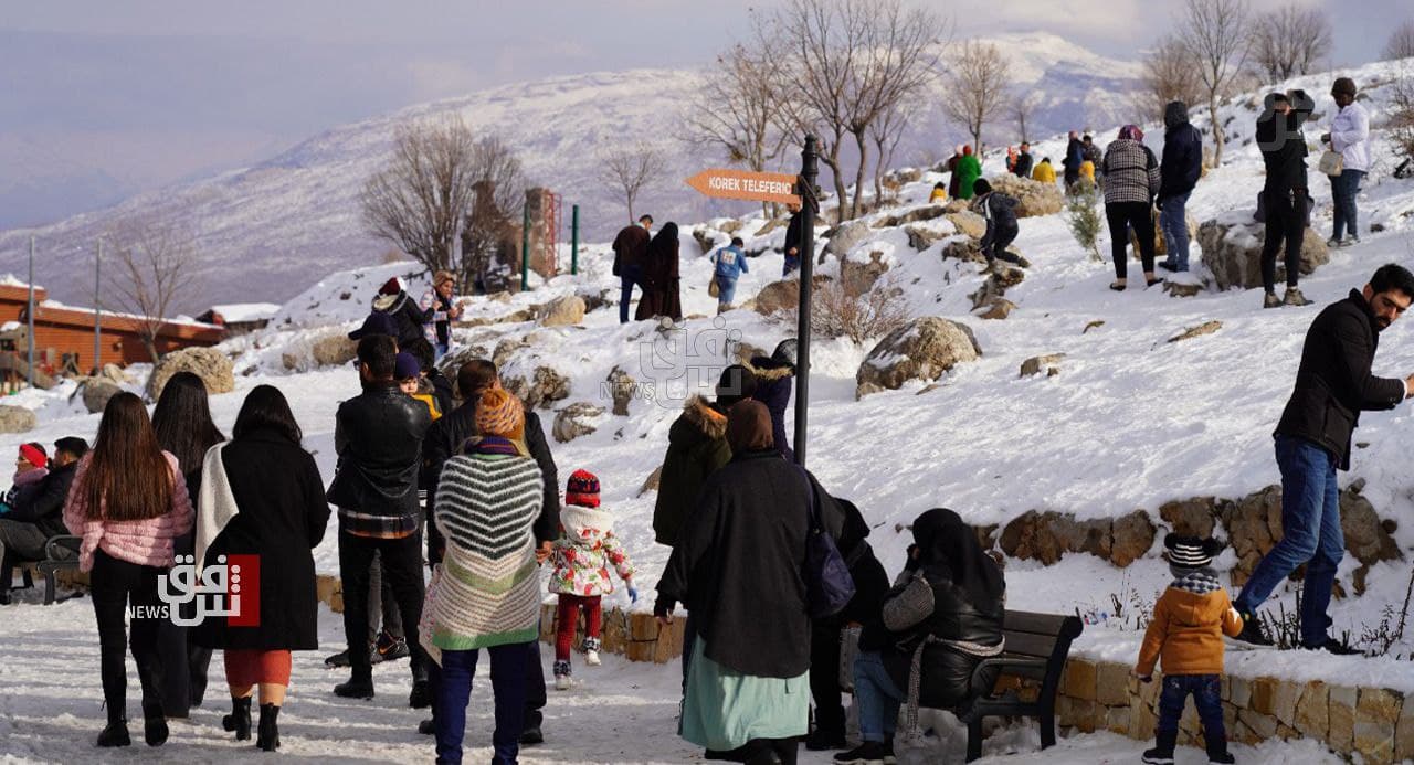 Thousands flock to Erbil for tourism at Mount Korek