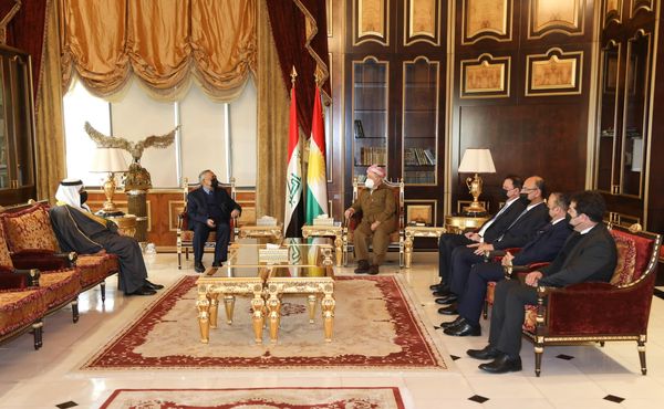 بارزاني ورئيس السن للبرلمان العراقي يؤكدان على المبادئ الثلاثة للشراكة في الحكم