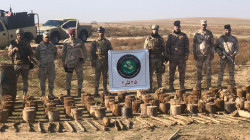 Iraqi military unearths a huge amount of explosives kn in Nineveh 