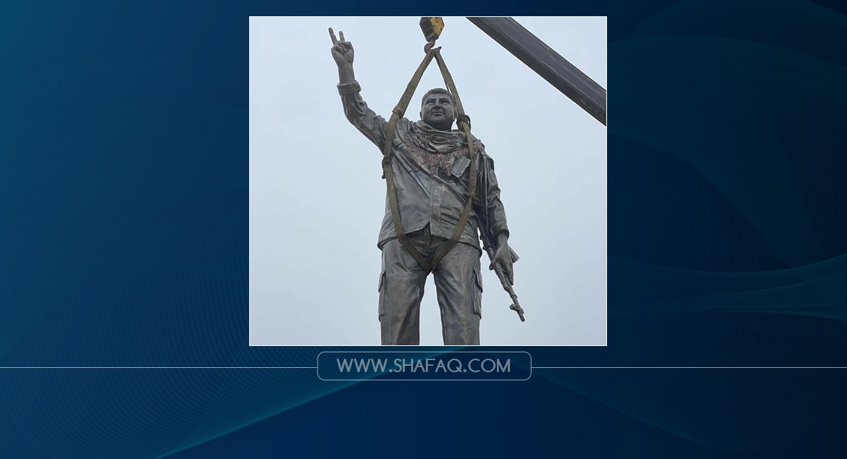 Iraqi army removes Shankalis statue in Sinjar