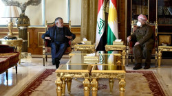 Kurdish Leader Masoud Barzani receives al-Amri in Erbil 