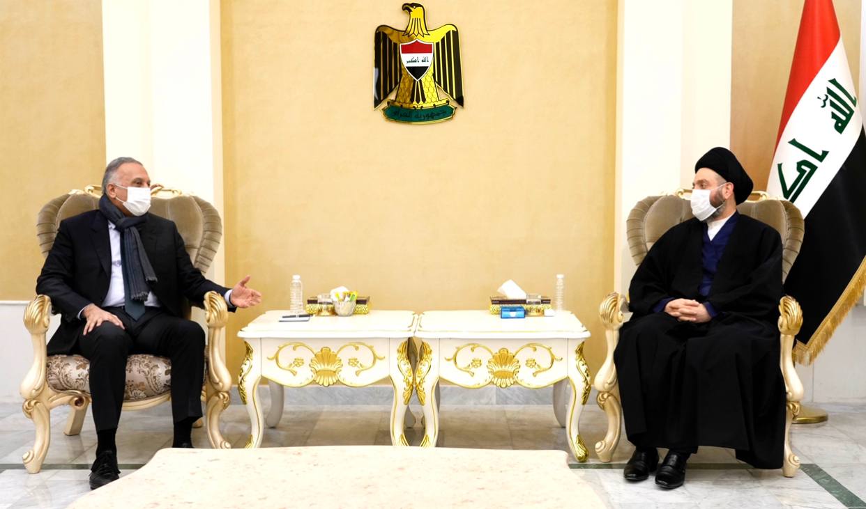 Al-Hakim discusses with PM al-Kadhimi the latest political developments in the country