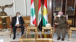 Masoud Barzani discusses the political situation in the Middle East with Lebanon's Justice Minister 