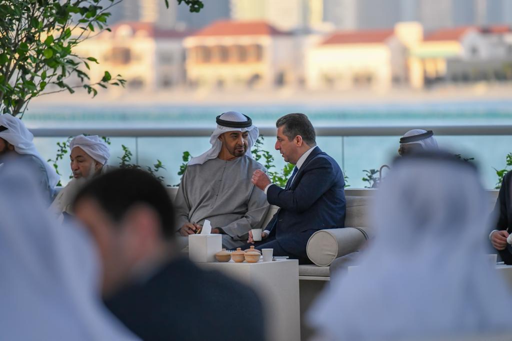 PM Barzani meets with Mohamed bin Zayed Al Nahyan, in Abu Dhabi