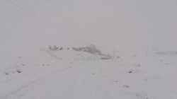 صور .. الثلوج تغلق طريقاً حيوياً في إقليم كوردستان 