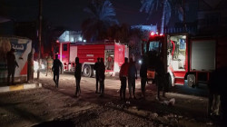 حريق داخل مرسى الجادرية 