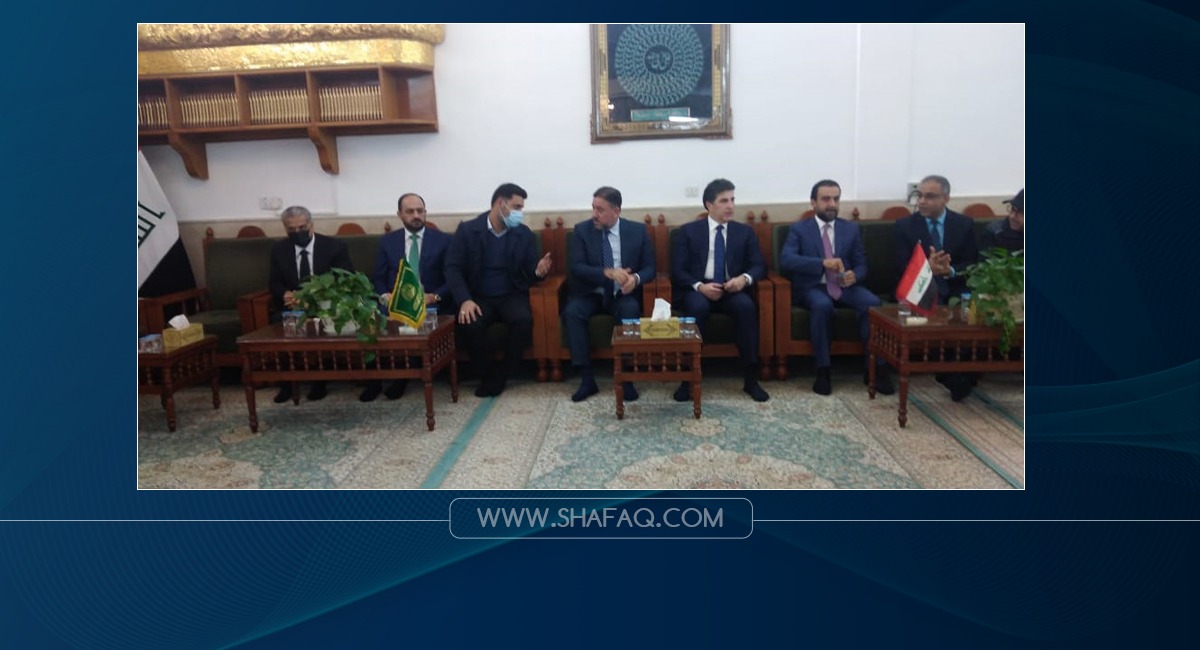 Barzani, al-Halboosi, and al-Khanjar presented an initiative to resolve the Shiite-Shiite dispute; source 