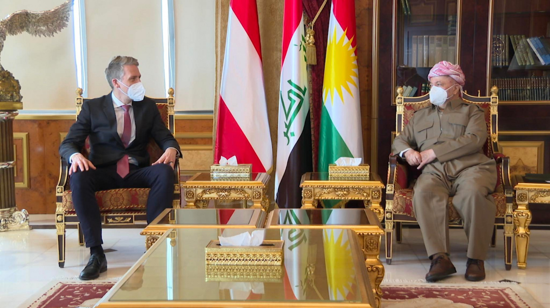 Austrian diplomatic delegation to Masoud Barzani: October election was a success 