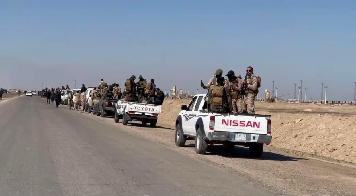 Kata'ib Hezbollah brigades enter military convoys to al-Anbar 