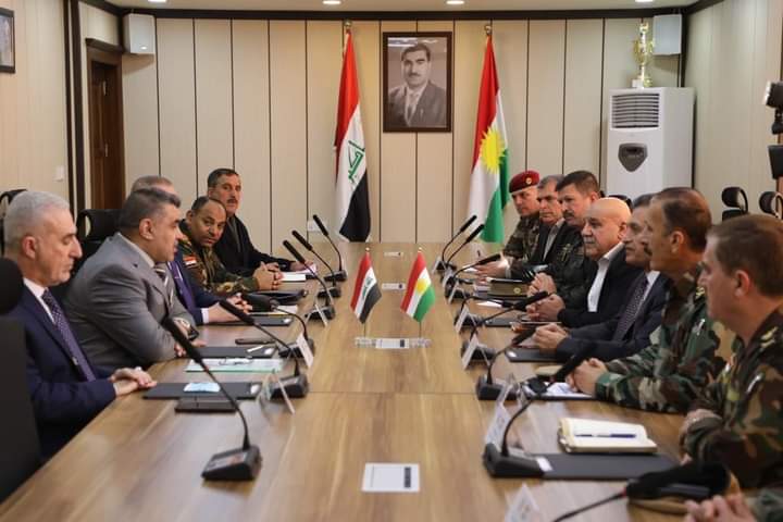 Iraqi delegation discusses with ministry of Peshmerga military files of common interest 