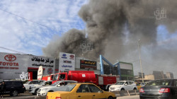اندلاع حريق في ثلاثة مخازن تجارية في بغداد