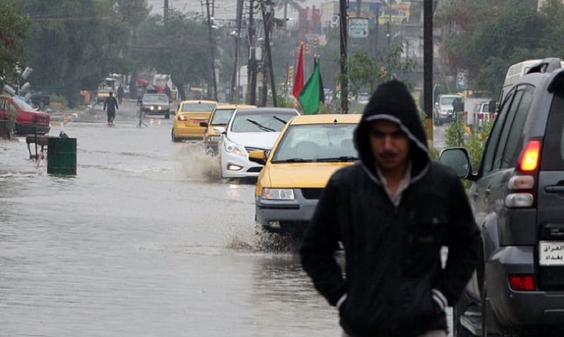 راصد جوي يحذر من غزارة الأمطار وريح مثيرة للغبار في العراق تستوجبان عدم السفر