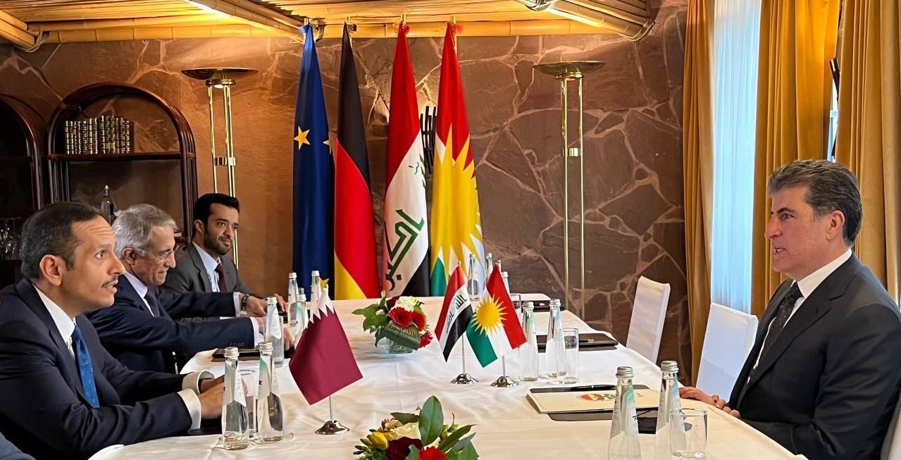 PM Barzani meets Qatar's Foreign Minister 
