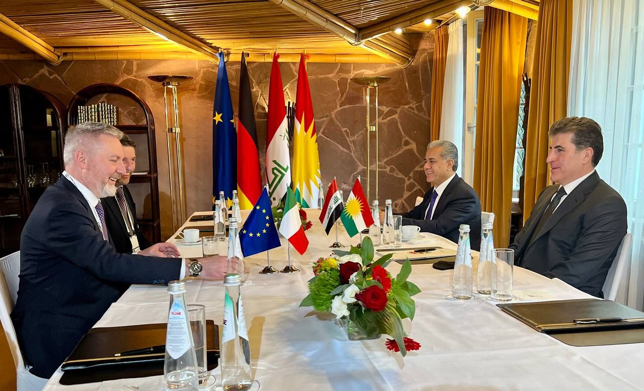 President Nechirvan Barzani meets with the Italian Minister of Defense