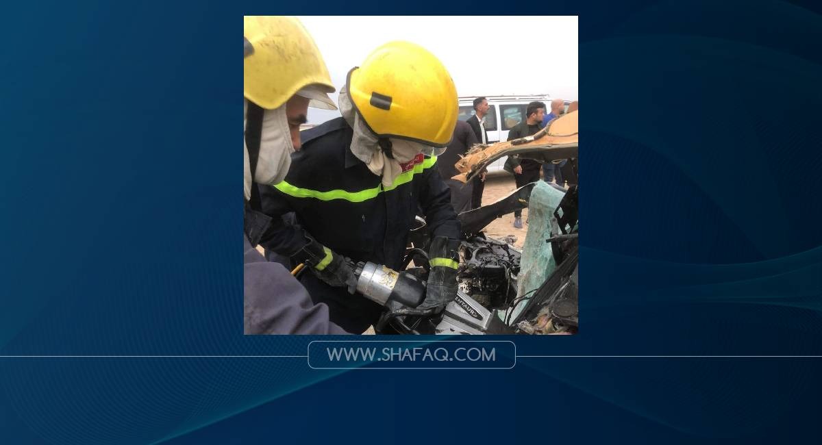 مصرع 4 أشخاص وإصابة ثلاثة آخرين بحادث سير مروع جنوبي العراق .. صور