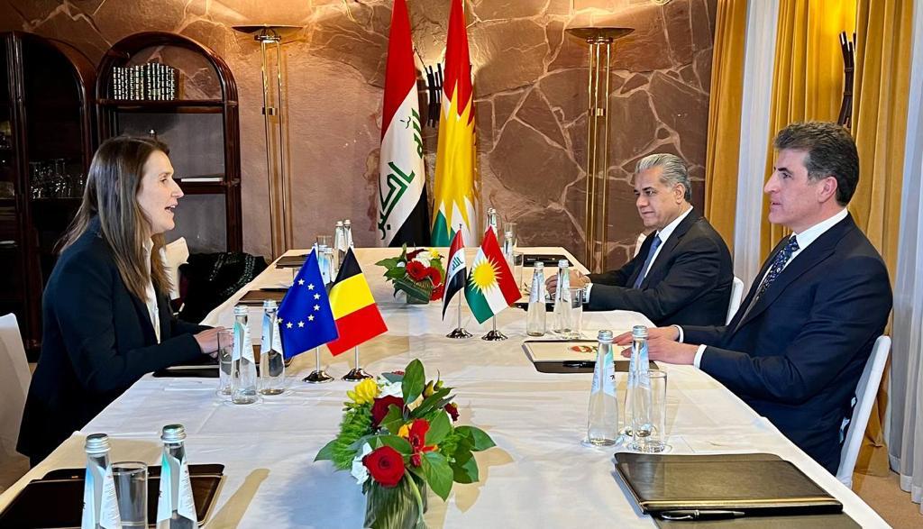 Kurdistan's President meet in Munich with Belgium Deputy Prime Minister 